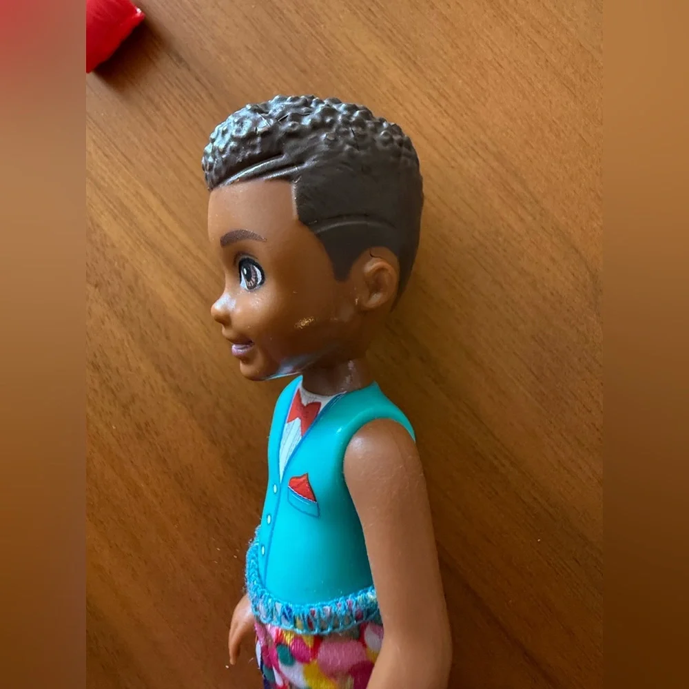 Barbie Chelsea Surprise Party Color Reveal Boy Doll with CROWN SHOES BALLOON